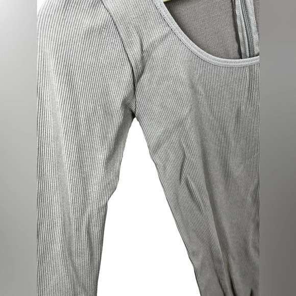 Kimberly • Ribbed Leotard Thermal Jumpsuit Onsie - Picture 7 of 8